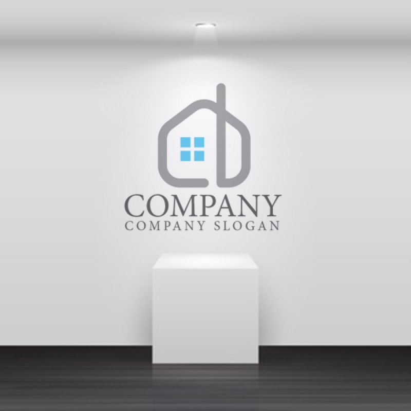 画像5: b・家・煙突・ロゴ・マークデザイン1198 (5)