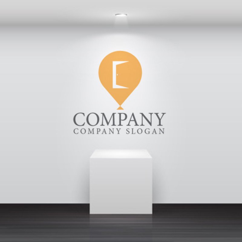 画像5: ドア・風船・E・アルファベット・ロゴ・マークデザイン1209 (5)