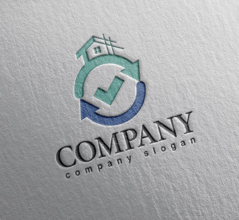 画像2: 家・矢印・チェックマーク・ロゴ・マークデザイン1211 (2)