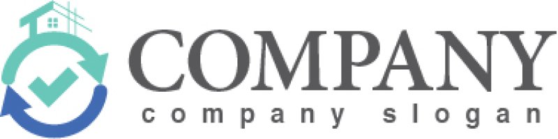 画像7: 家・矢印・チェックマーク・ロゴ・マークデザイン1211 (7)