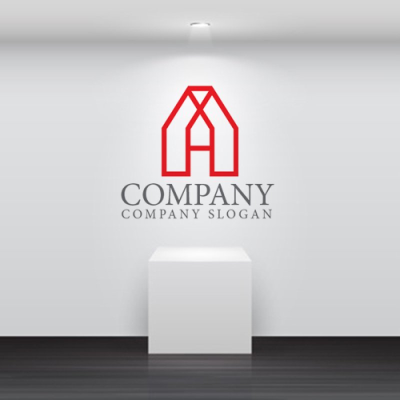 画像5: A・家・アルファベット・ロゴ・マークデザイン1226 (5)