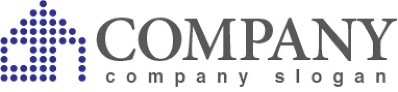 画像7: 家・点・アルファベット・ロゴ・マークデザイン1229 (7)