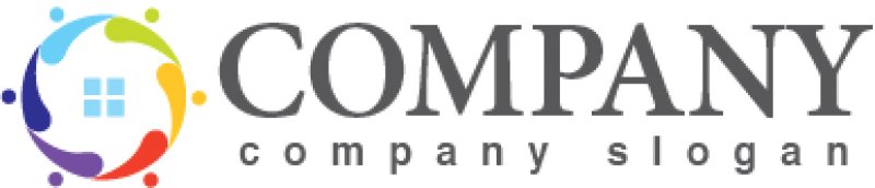 画像7: 家・輪・人・ロゴ・マークデザイン1231 (7)