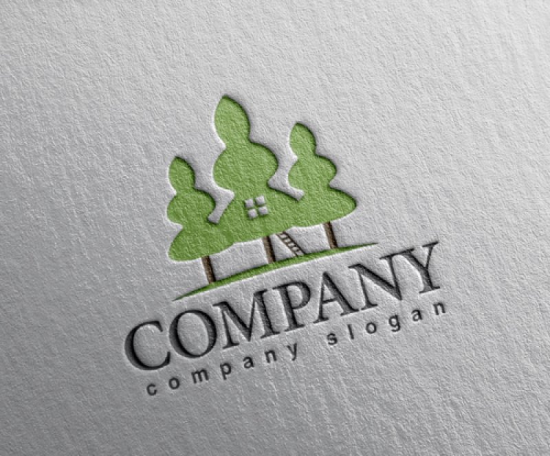 画像2: 家・木・林・ロゴ・マークデザイン1241 (2)
