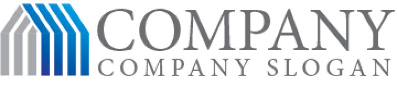 画像7: ストライプ・家・グラデーション・ロゴ・マークデザイン1256 (7)