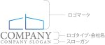 画像10: C・b・家・グラデーション・アルファベット・ロゴ・マークデザイン1257 (10)