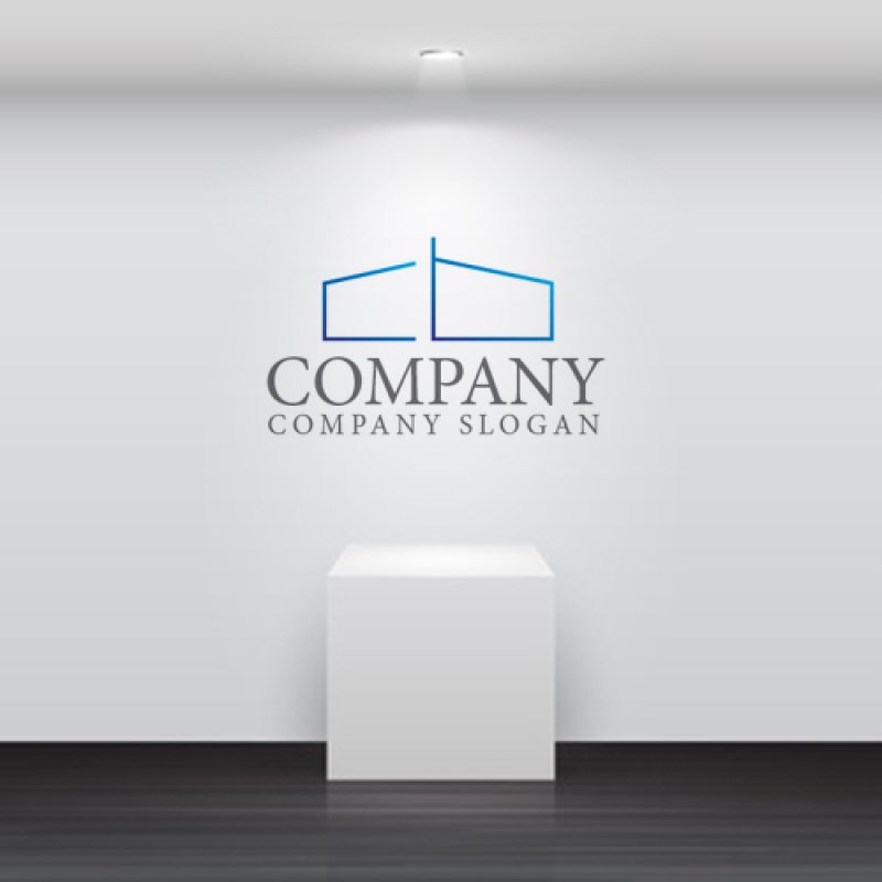 画像5: C・b・家・グラデーション・アルファベット・ロゴ・マークデザイン1257 (5)