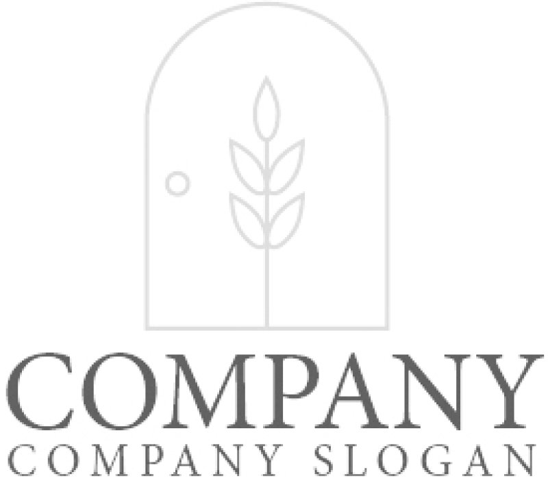 画像6: ドア・木・葉・ロゴ・マークデザイン1259 (6)