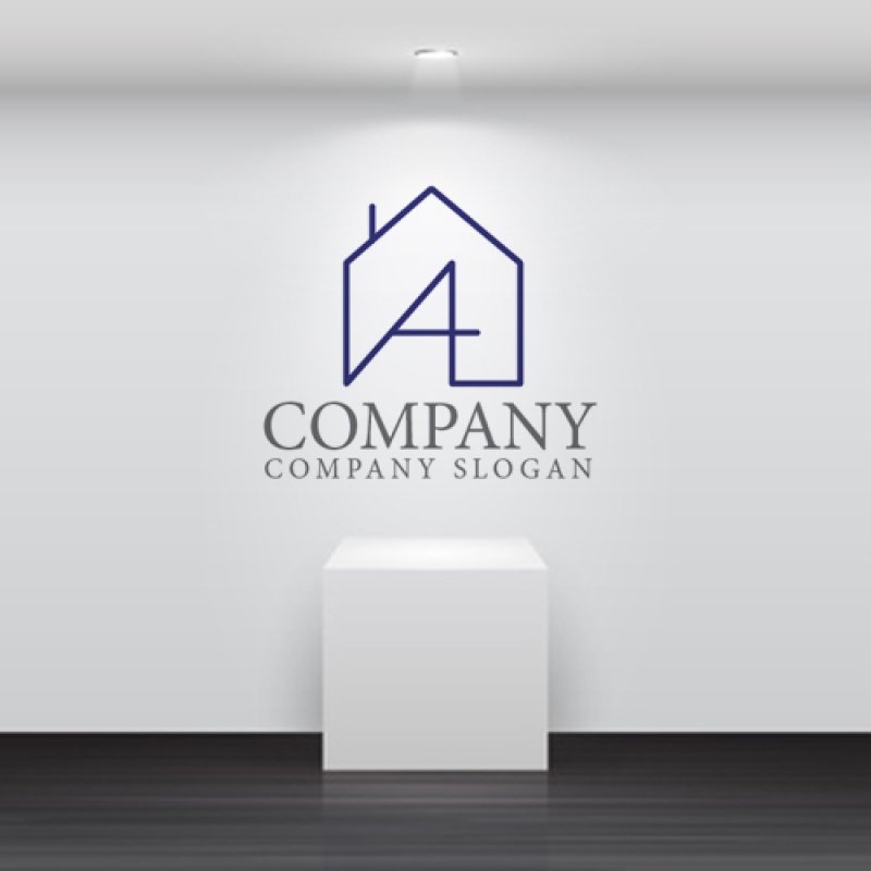 画像5: A・家・アルファベット・ロゴマークデザイン1263 (5)
