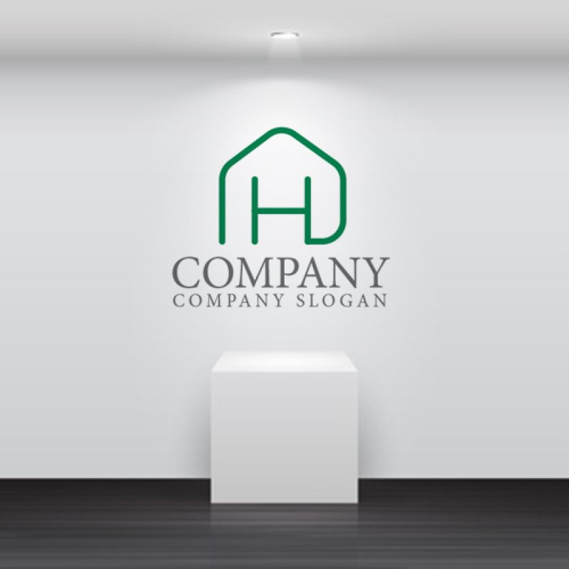 画像5: H・家・アルファベット・ロゴ・マークデザイン1264 (5)