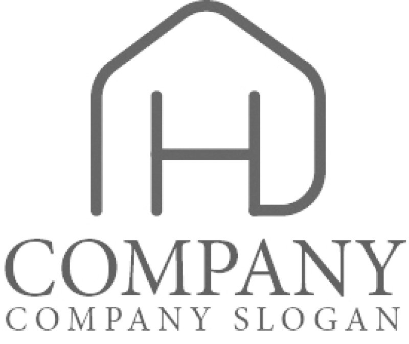 画像6: H・家・アルファベット・ロゴ・マークデザイン1264 (6)