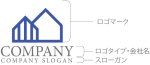 画像10: ストライプ・家・ロゴマークデザイン1266 (10)