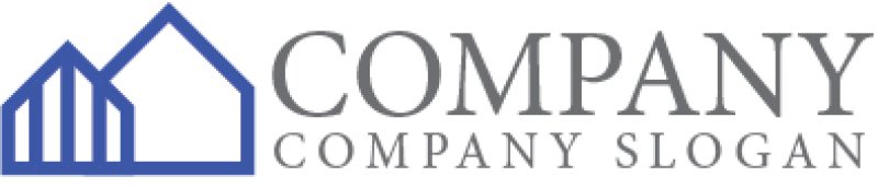 画像7: ストライプ・家・ロゴマークデザイン1266 (7)