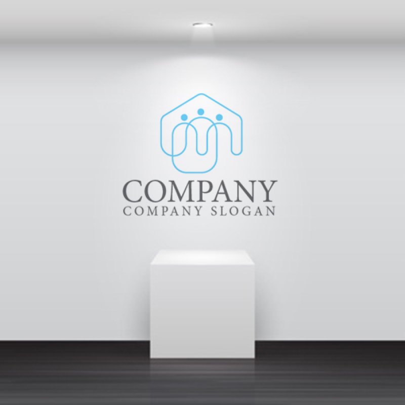 画像5: 家・人・線・ロゴ・マークデザイン1272 (5)