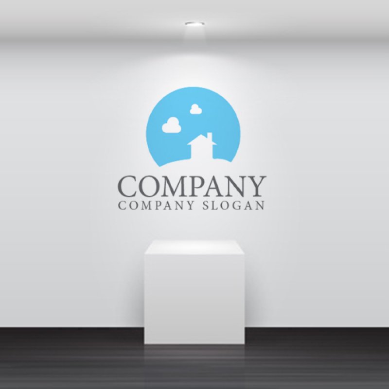 画像5: 家・雲・空・ロゴ・マークデザイン1273 (5)