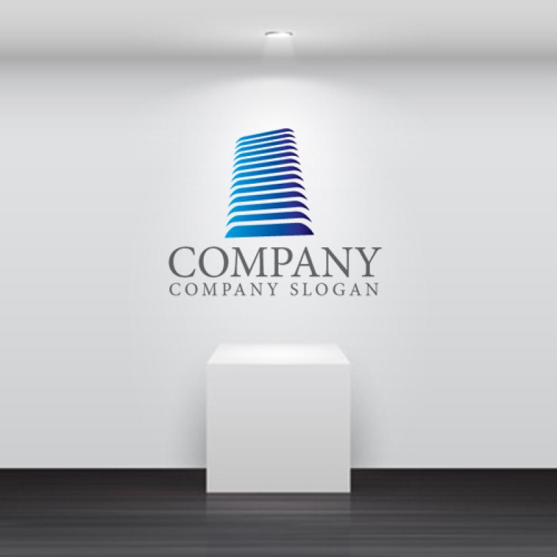 画像5: ビル・グラデーション・ロゴ・マークデザイン1277 (5)