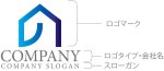 画像10: 家・の・グラデーション・ロゴ・マークデザイン1290 (10)