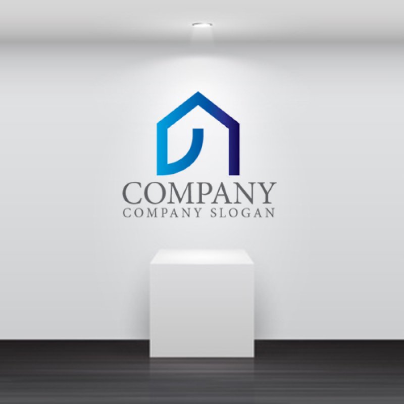 画像5: 家・の・グラデーション・ロゴ・マークデザイン1290 (5)