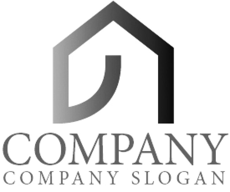 画像6: 家・の・グラデーション・ロゴ・マークデザイン1290 (6)