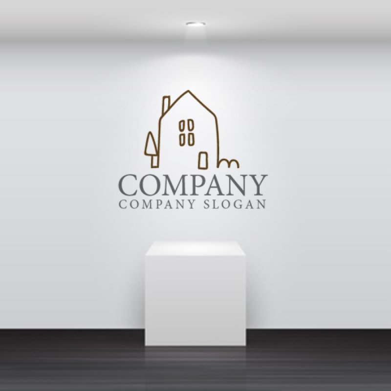 画像5: 家・手書き・木・ロゴ・マークデザイン1296 (5)