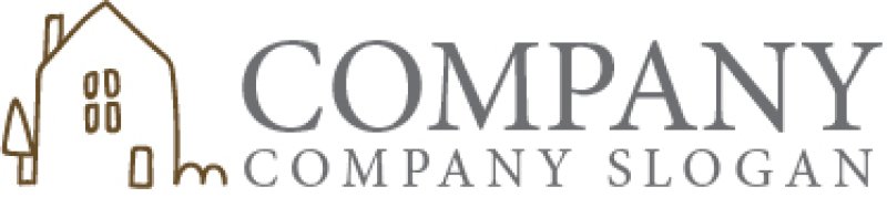 画像7: 家・手書き・木・ロゴ・マークデザイン1296 (7)