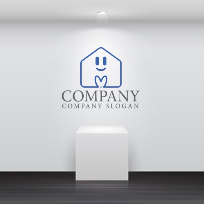 画像5: 家・ハート・笑顔・ロゴ・マークデザイン1297 (5)