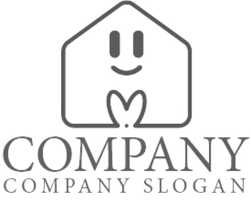 画像6: 家・ハート・笑顔・ロゴ・マークデザイン1297 (6)