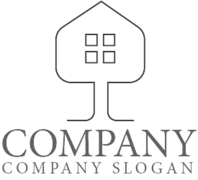 画像6: 家・窓・木・ロゴ・マークデザイン1299 (6)