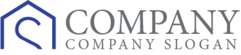 画像7: 家・S・線・アルファベット・ロゴ・マークデザイン1304 (7)