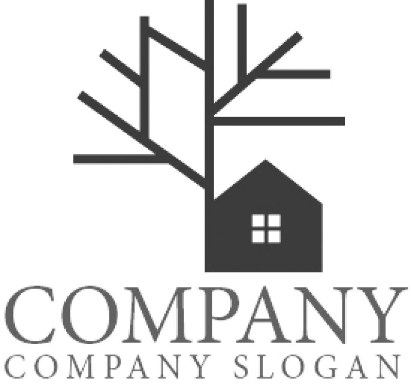 画像6: 家・アンテナ・木・ロゴ・マークデザイン1305 (6)