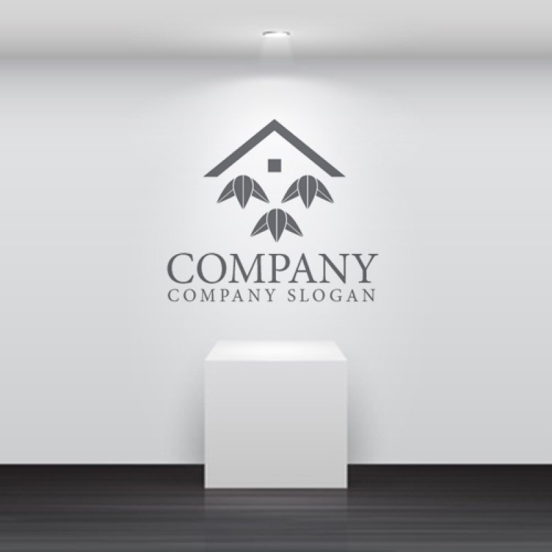 画像5: 屋根・笹・家・ロゴマークデザイン1310 (5)