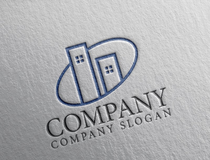 画像2: ビル・楕円・空間・ロゴ・マークデザイン1313 (2)