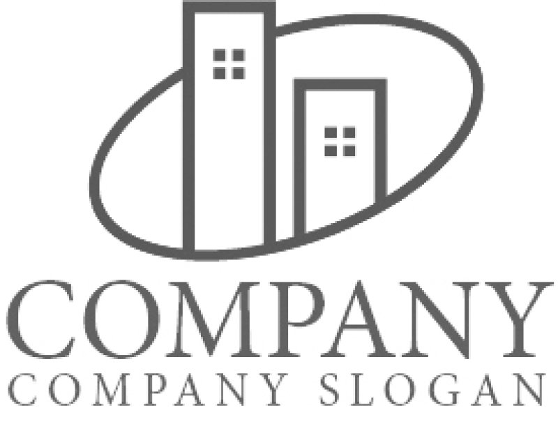 画像6: ビル・楕円・空間・ロゴ・マークデザイン1313 (6)