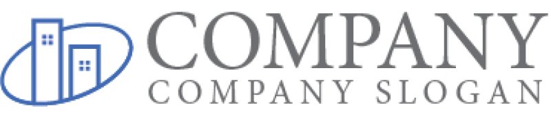 画像7: ビル・楕円・空間・ロゴ・マークデザイン1313 (7)