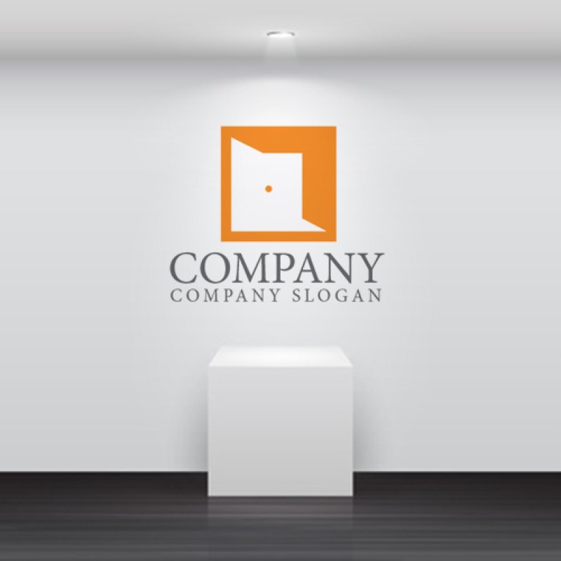 画像5: 家・ドア・四角・ロゴ・マークデザイン1315 (5)