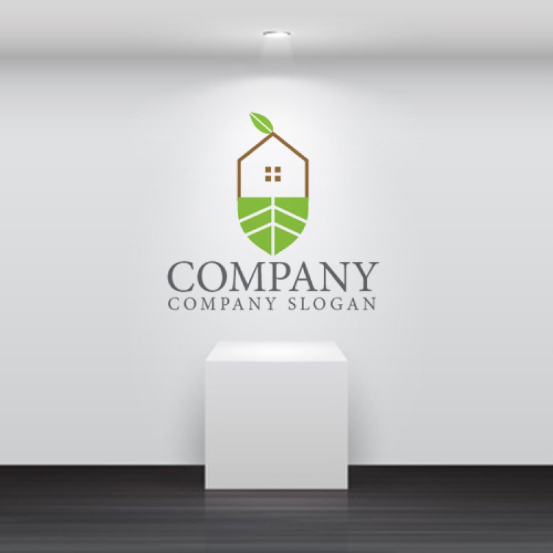 画像5: 家・葉・成長・ロゴ・マークデザイン1316 (5)