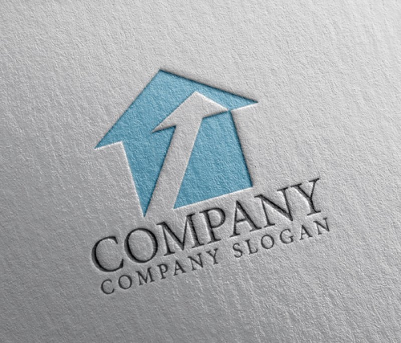 画像2: 家・矢印・上昇・ロゴ・マークデザイン1317 (2)