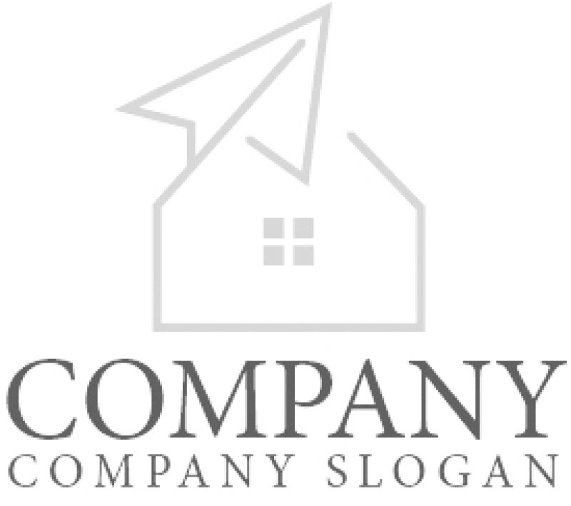 画像6: 家・紙飛行機・上昇・ロゴ・マークデザイン1322 (6)