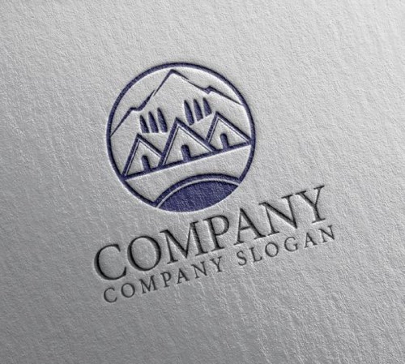 画像2: 家・屋根・山・輪・ロゴ・マークデザイン1327 (2)