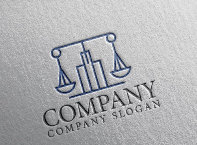 画像2: ビル・天秤・バランス・ロゴ・マークデザイン1329 (2)