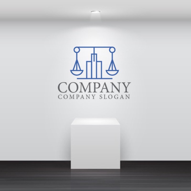 画像5: ビル・天秤・バランス・ロゴ・マークデザイン1329 (5)