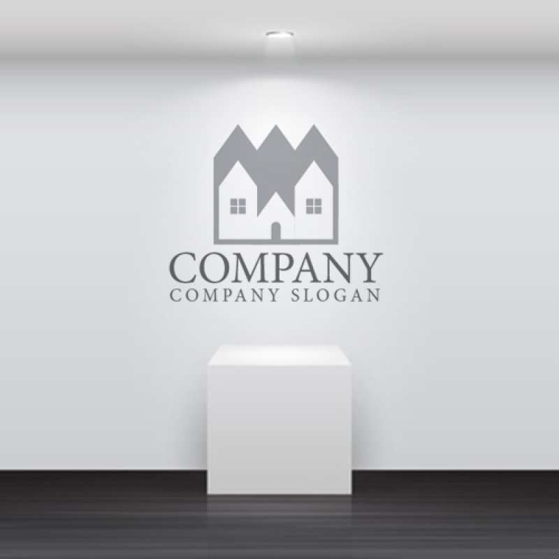 画像5: 家・街・屋根・ロゴマークデザイン1330 (5)