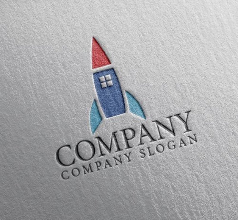 画像2: 家・ロケット・上昇・アルファベット・ロゴ・マークデザイン1331 (2)
