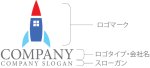 画像10: 家・ロケット・上昇・アルファベット・ロゴ・マークデザイン1331 (10)