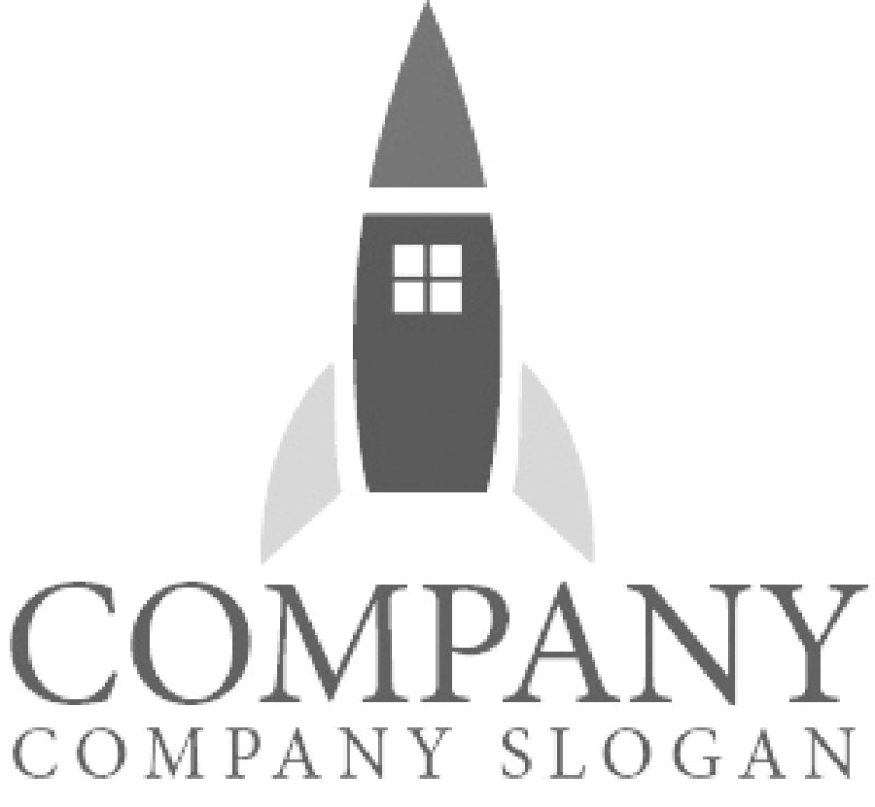 画像6: 家・ロケット・上昇・アルファベット・ロゴ・マークデザイン1331 (6)