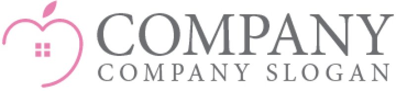 画像7: 家・ハート・りんご・ロゴ・マークデザイン1332 (7)