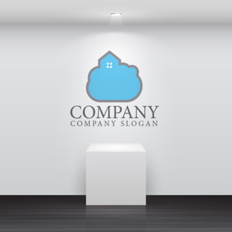 画像5: 家・ 雲・窓・ロゴ・マークデザイン1335 (5)