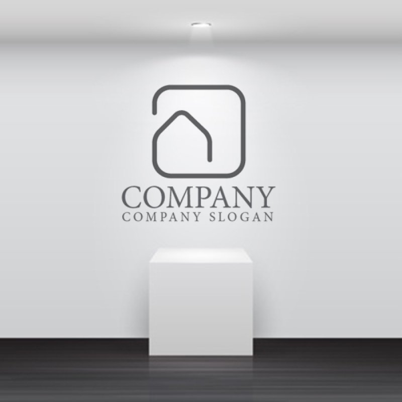 画像5: 家・a・四角・ロゴマークデザイン1337 (5)