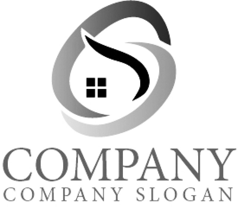 画像6: 家・曲線・O・アルファベット・ロゴ・マークデザイン1342 (6)