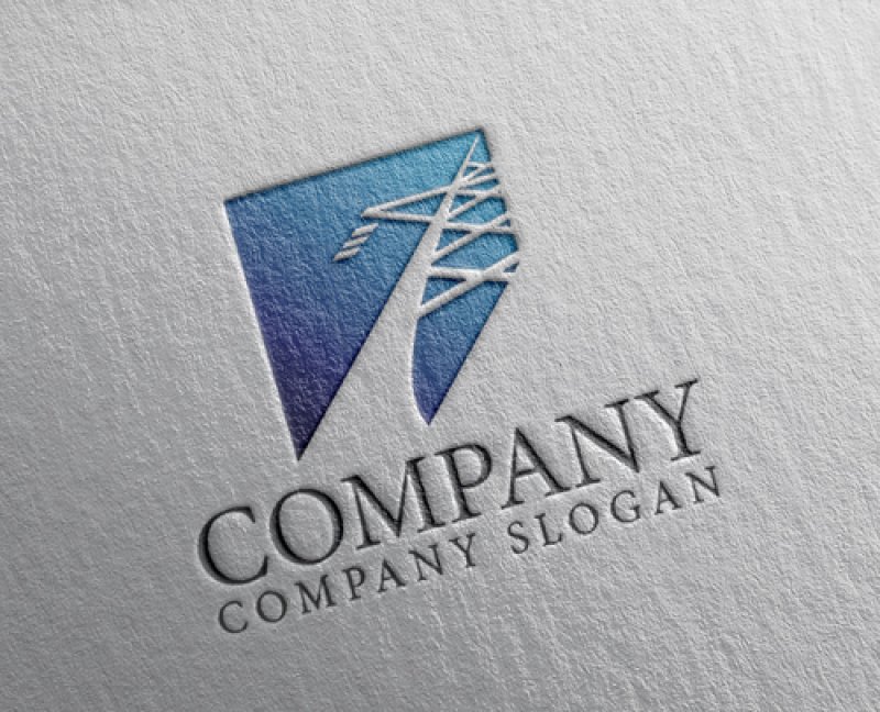 画像2: 送電線・グラデーション・ロゴ・マークデザイン1352 (2)